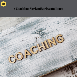 7 Coaching-Verkaufspräsentationen. Coach Werk Zeuge