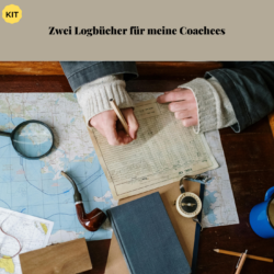 Zwei Logbücher für meine Coachees. Coach Werk Zeuge