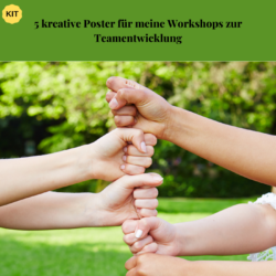 5 kreative Poster für meine Workshops zur Teamentwicklung. Caoch Werk Zeuge