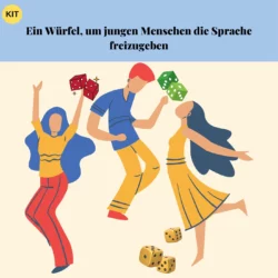 Ein Würfel, um jungen Menschen die Sprache freizugeben. Coach WerkZeuge