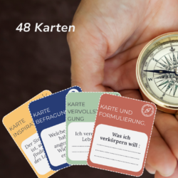 Leitsatz-Methodenkarten für Coaching: klare Botschaft formulieren, Reflexion anleiten, Moderation erleichtern. Praxisnah für Coaches im DACH-Raum.