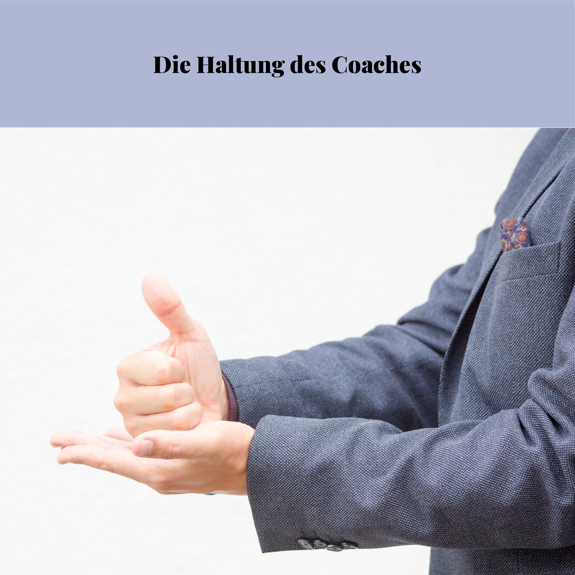 Die Haltung des Coaches