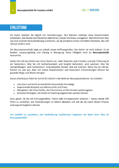 Neuroplastizität für Coaches – Bild 4